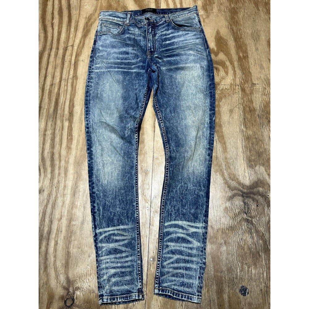 oro los angeles jeans Men 32x33 Blue Cotton Denim Button @jeanbag